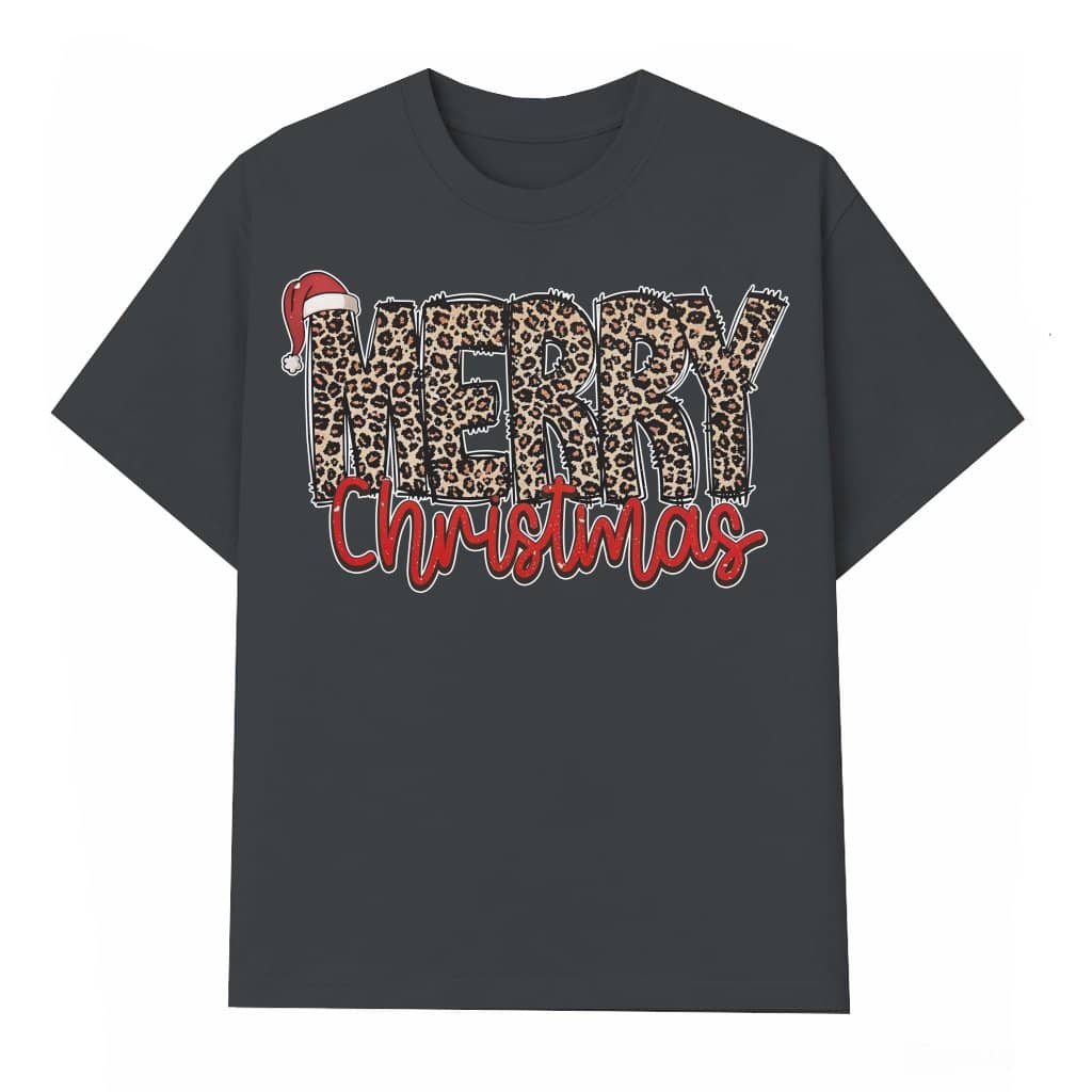 Trendy Leopard T-shirt – Christmas Gift for Women Mom Cute