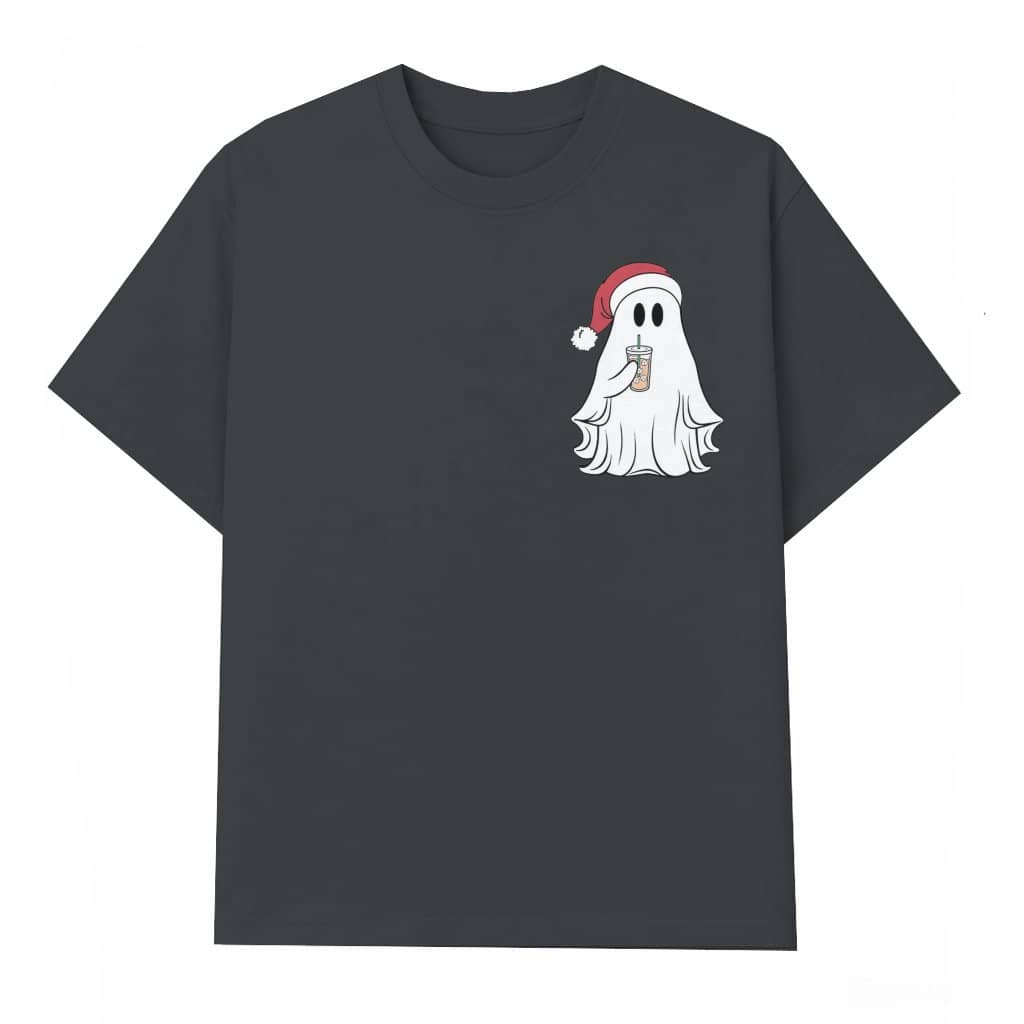 Christmas Ghost Ice Coffee T-shirt – Christmas Gift Cute Spooky