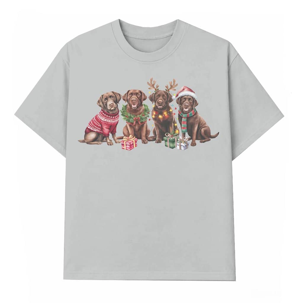 Funny Brown Labrador Dog T-shirt – Christmas Gift for Dog Mom