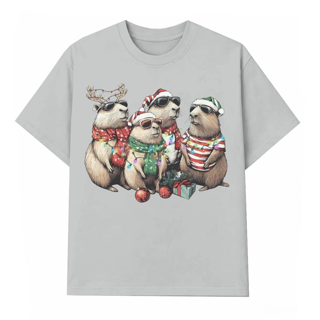 Cute Capybara T-shirt Christmas – Funny Gift for Capybara Lover Mom