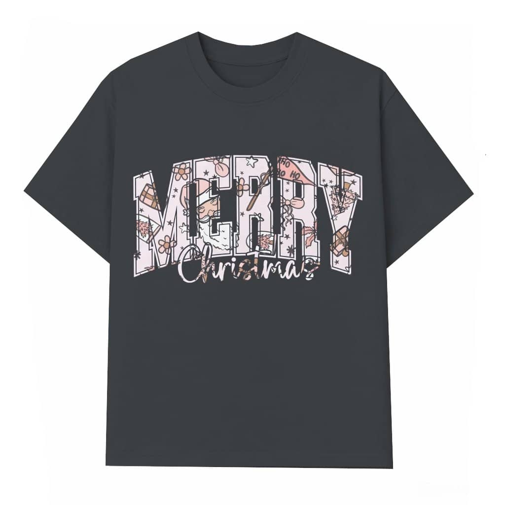 Merry Christmas T-shirt – Christmas Gift for Women Trendy