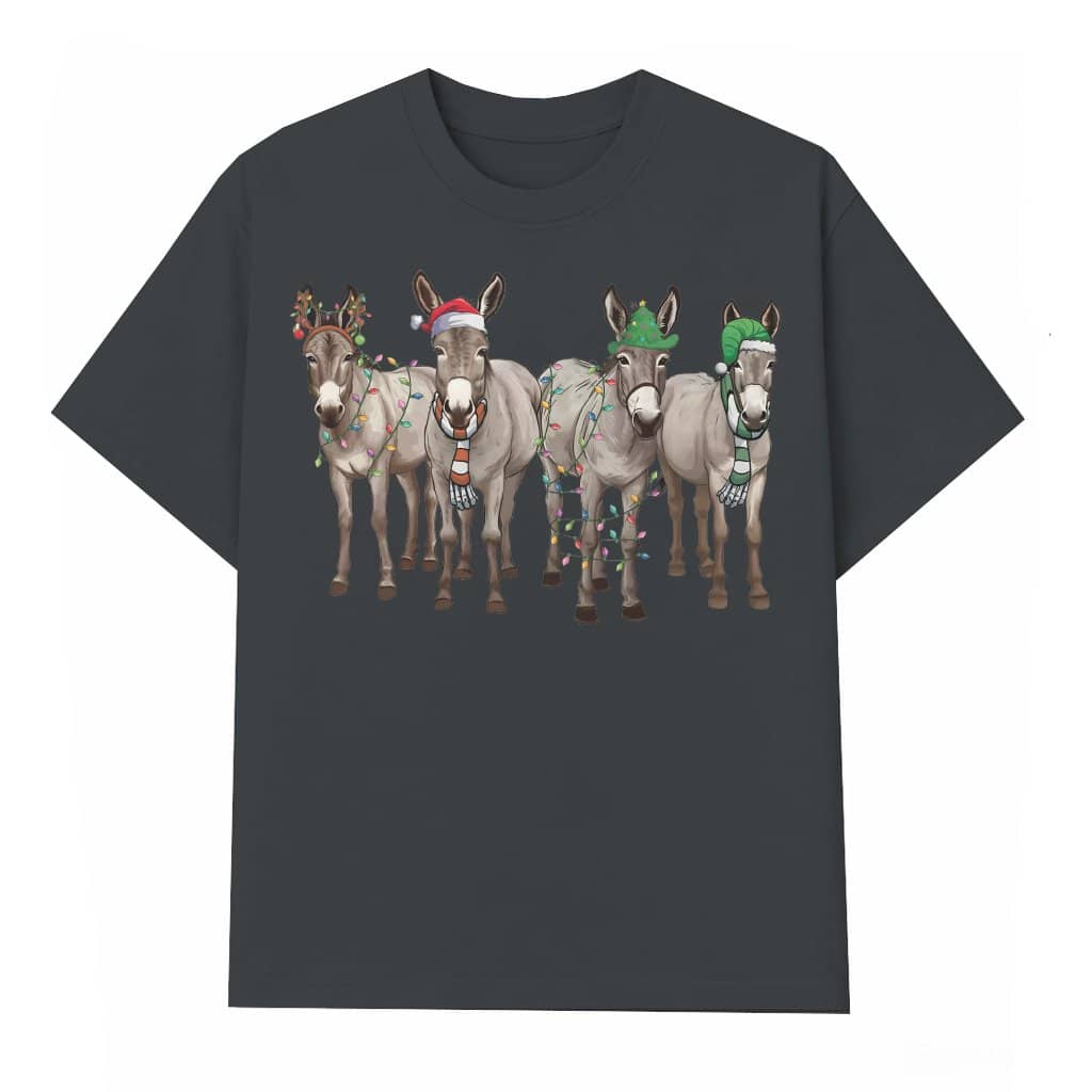 Cute Donkey T-shirt – Christmas Gift for Farm Animal Lovers Funny