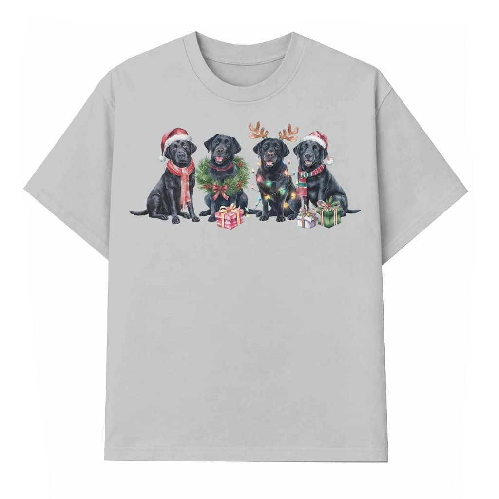 Black Labrador Dog T-shirt – Christmas Gift for Dog Mom Cute
