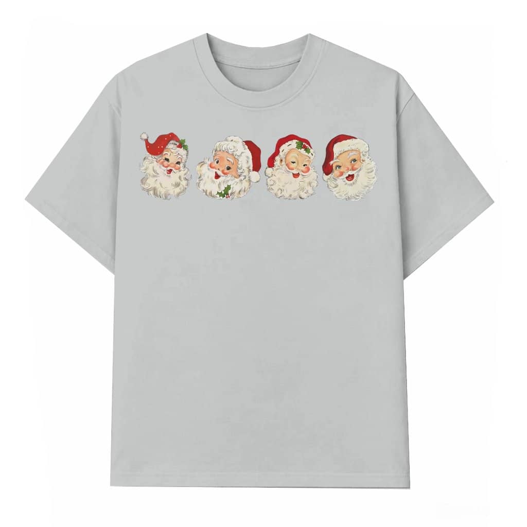 Vintage Santa Claus T-shirt – Retro Christmas Gift for Men Women