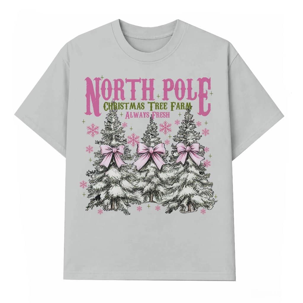 Coquette Bow T-shirt – Christmas Gift for Her Pink Trendy