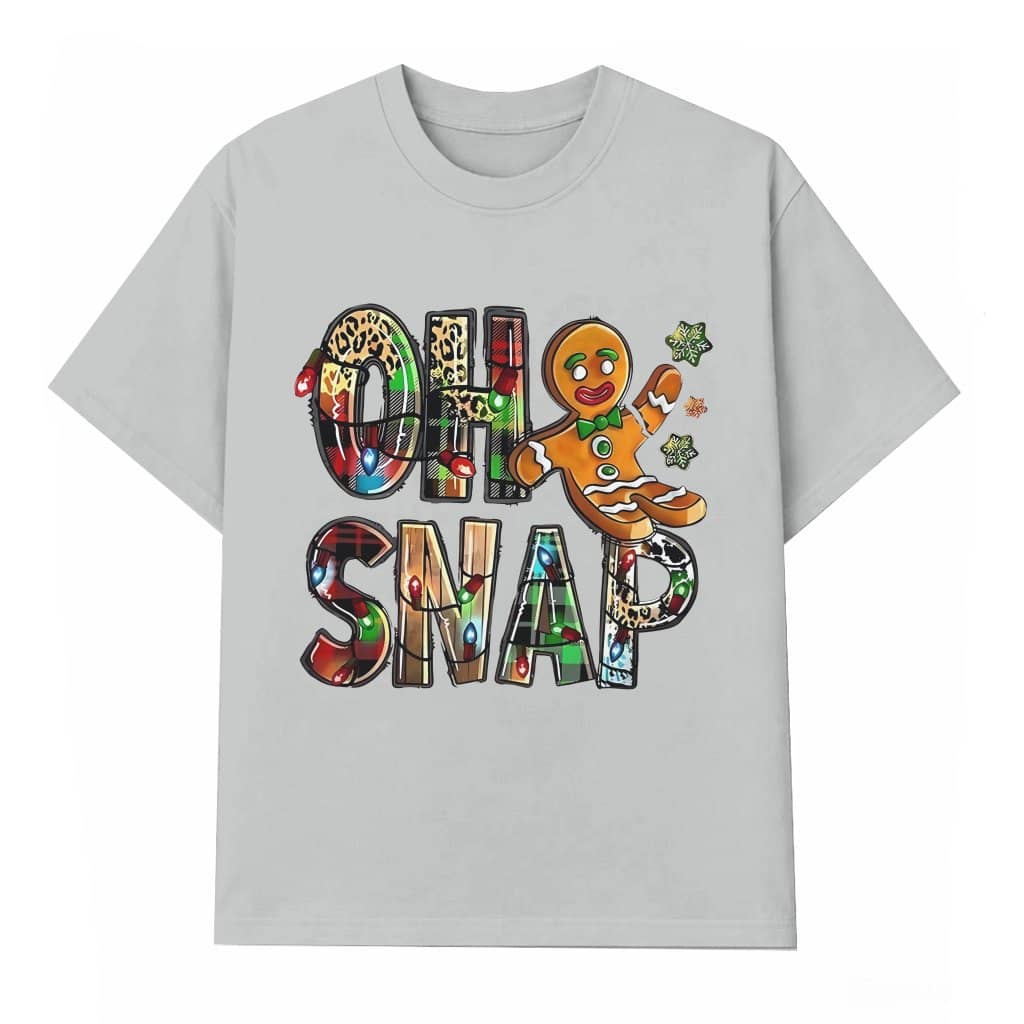 Cute Christmas Letter Print T-shirt – Christmas Gift for Women Long Sleeve Casual