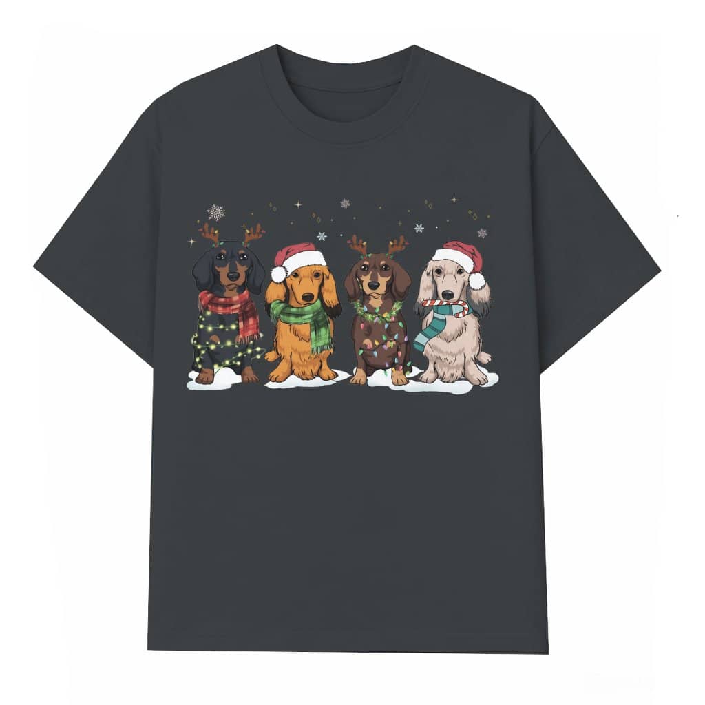 Cute Dachshund T-shirt – Christmas Gift for Dog Mom