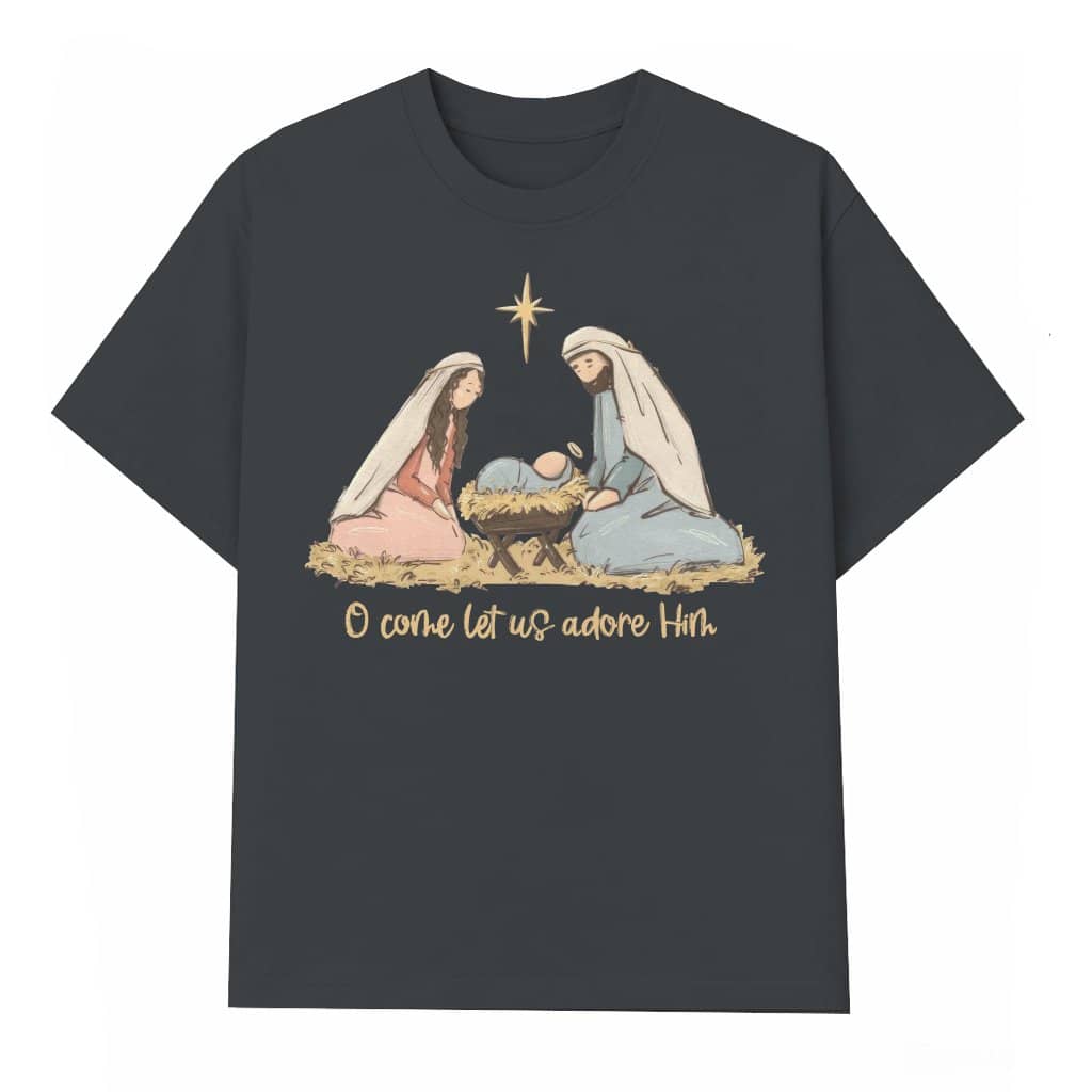 Christian Nativity Scene T-shirt – Christmas Jesus Gift for Christians