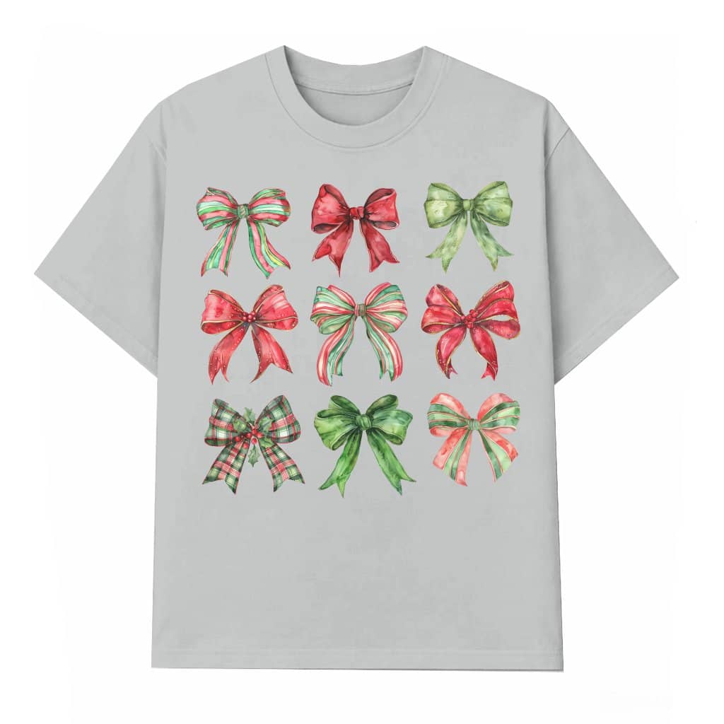 Coquette Bow T-shirt – Christmas Gift for Women Retro Cute