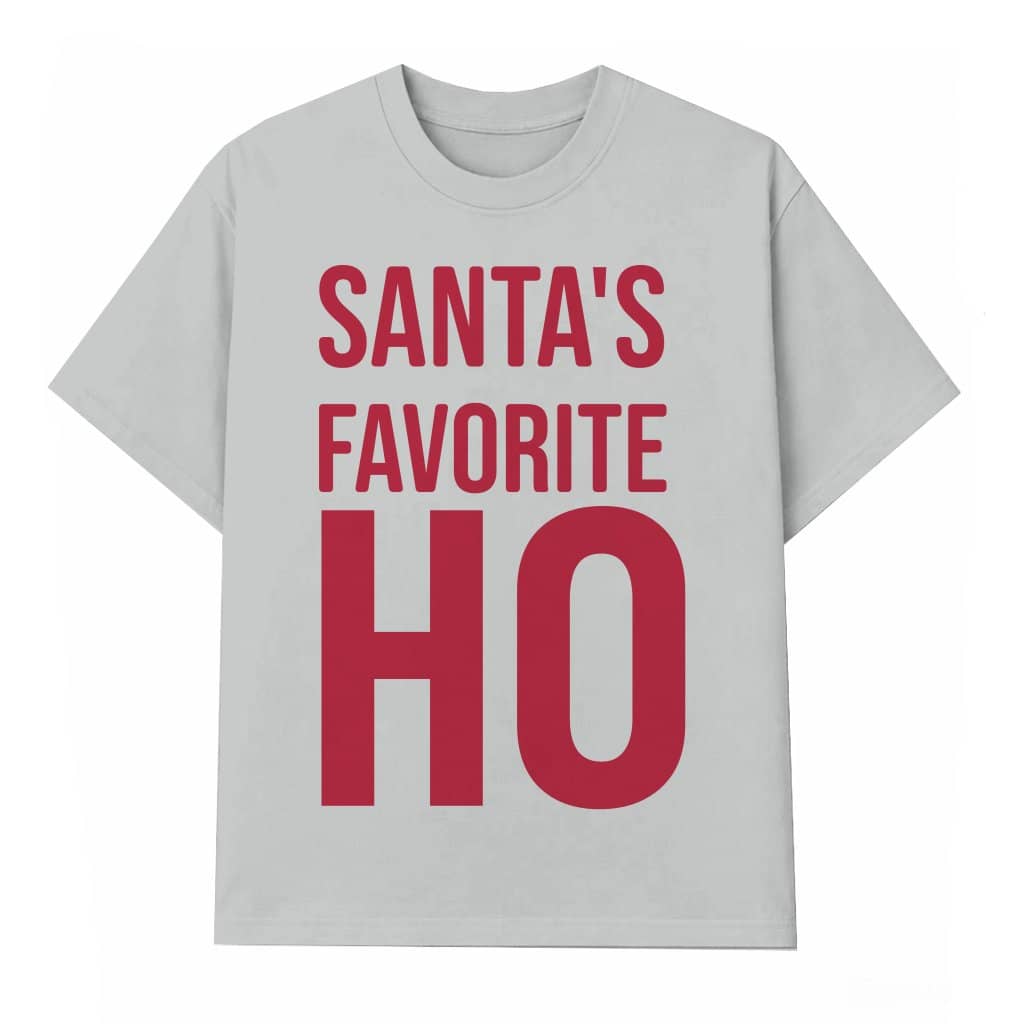 Santa's Favorite Ho T-shirt – Funny Christmas Gift for Her