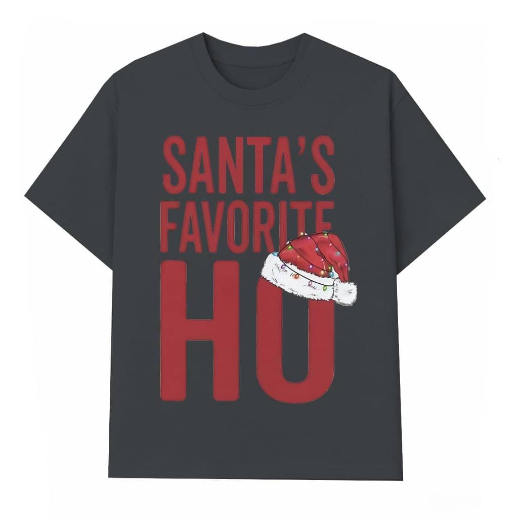 Santa's Favorite Ho T-shirt – Christmas Gift for Women Funny