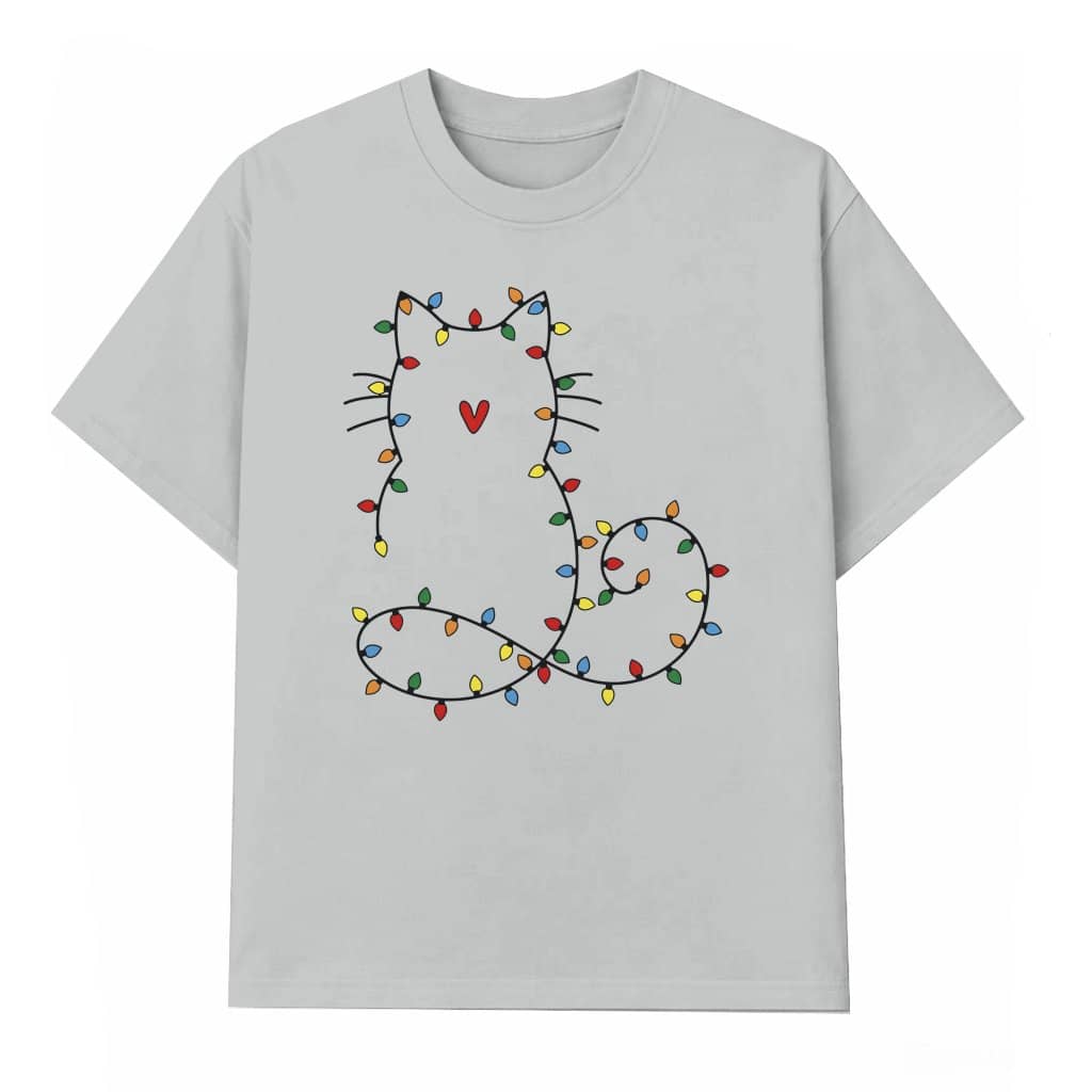 Cute Cat T-shirt Christmas – Gift for Cat Lovers Funny