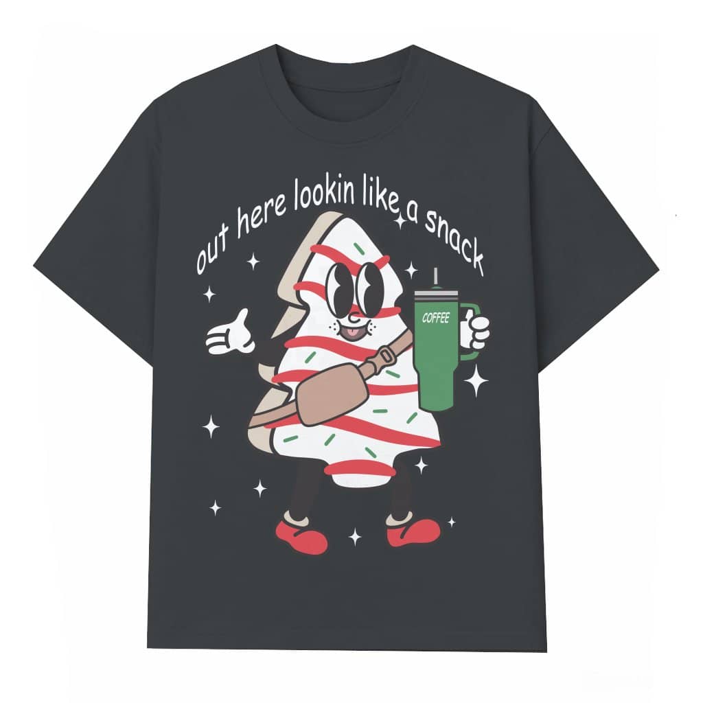 Cute Women's Funny Cartoon T-shirt – Christmas Gift for Her
