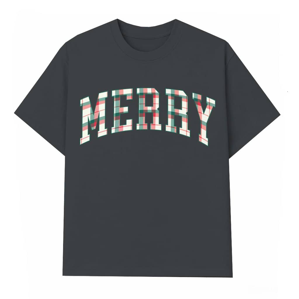 Cute Merry Christmas T-shirt – Christmas Holiday Gift for Women Vintage Retro