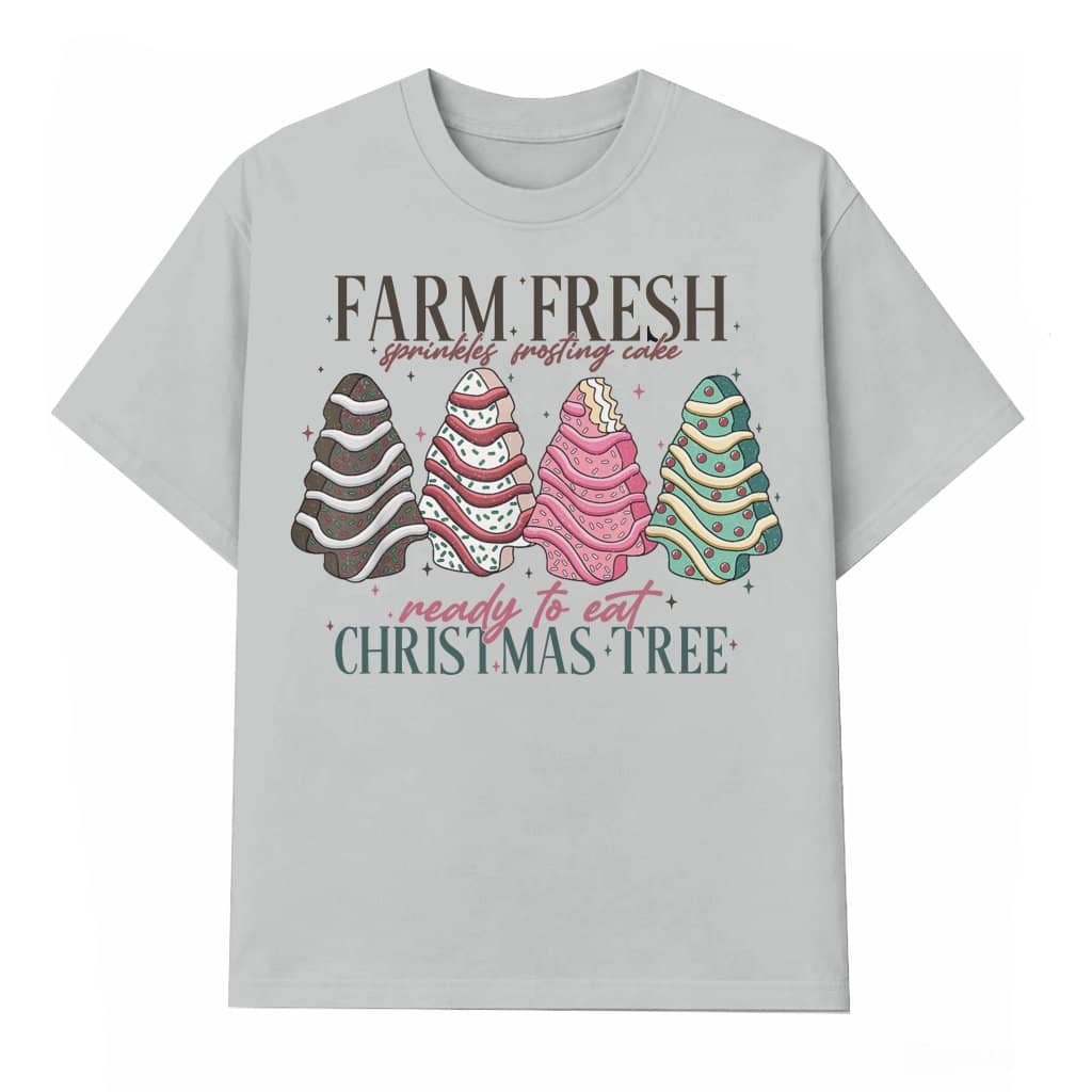 Farm Fresh Christmas Tree T-shirt – Christmas Holiday Gift Vintage Style