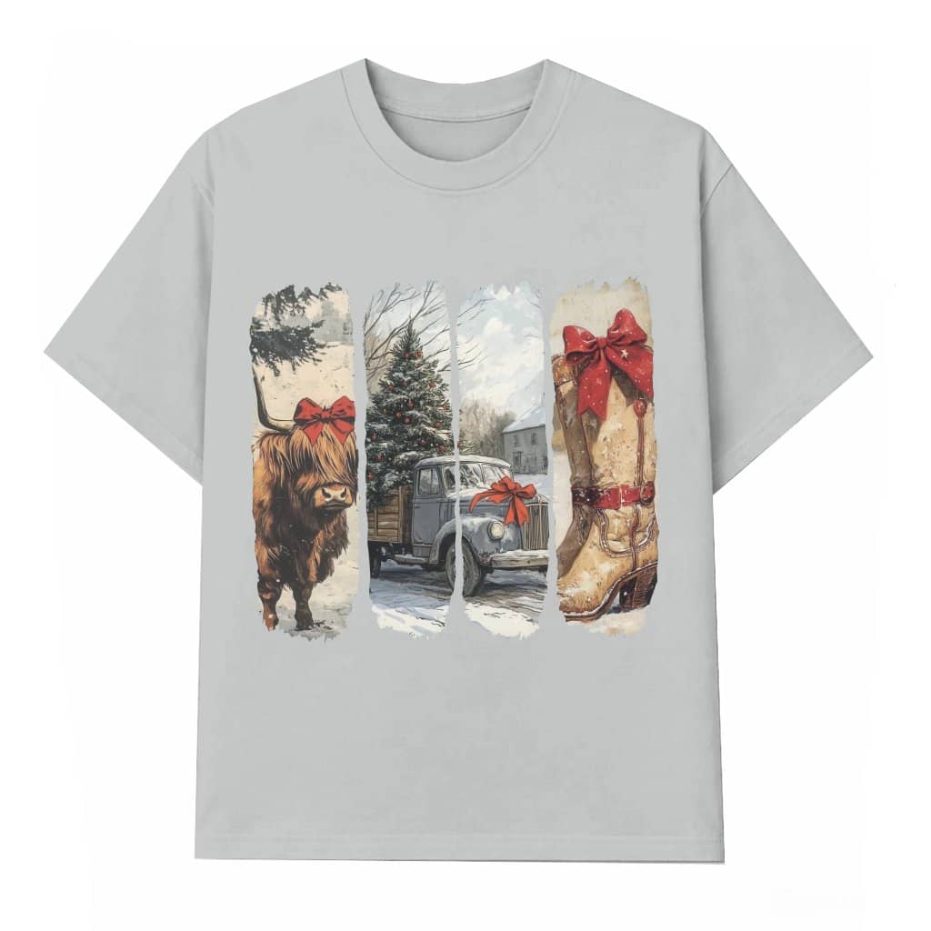 Vintage Small Town Cowgirl T-shirt – Christmas Western Gift for Her