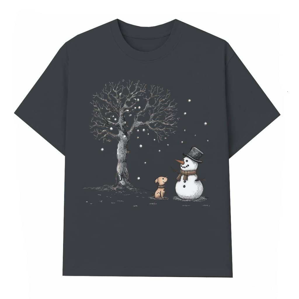 Let It Snow Snowman T-shirt – Christmas Holiday Gift Cute Winter