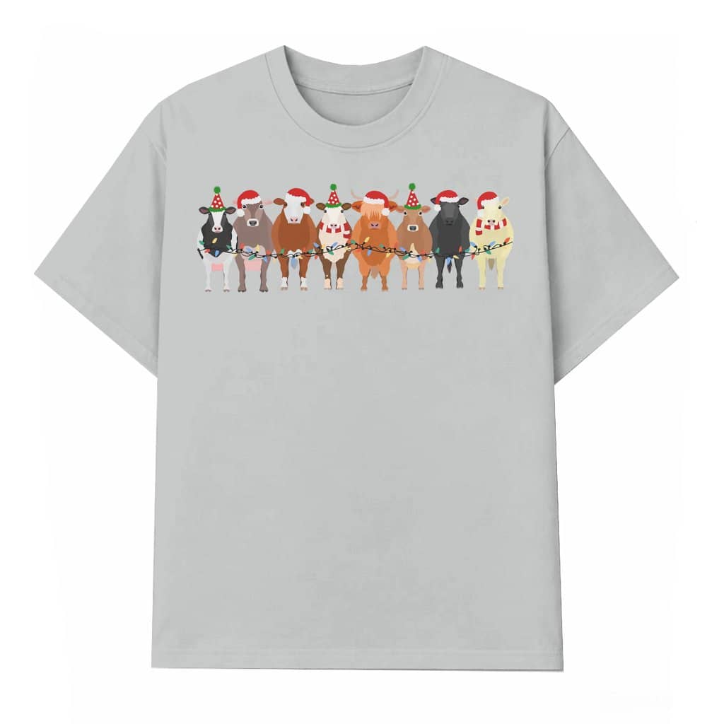 Cute Cows T-shirt – Christmas Gift Funny Animal