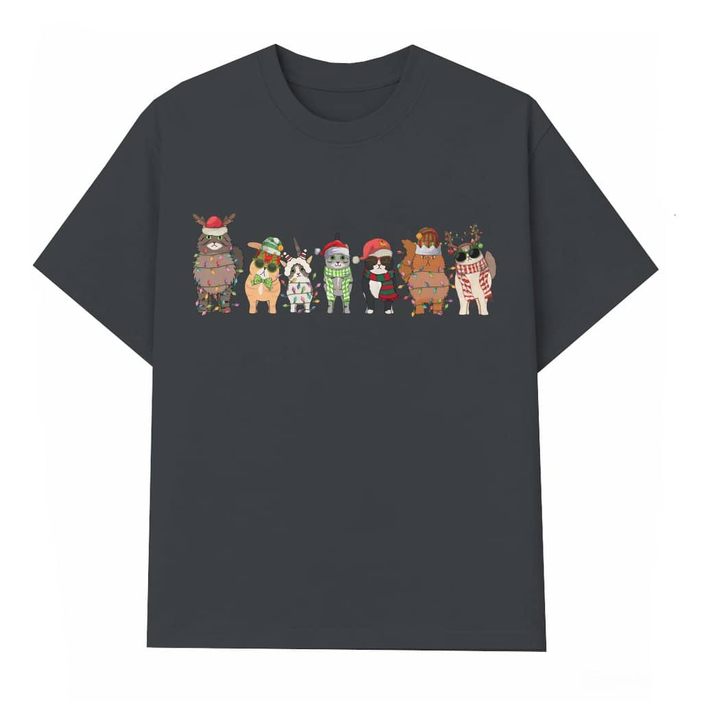 Funny Cute Cats T-shirt – Christmas Gift for Cat Mom