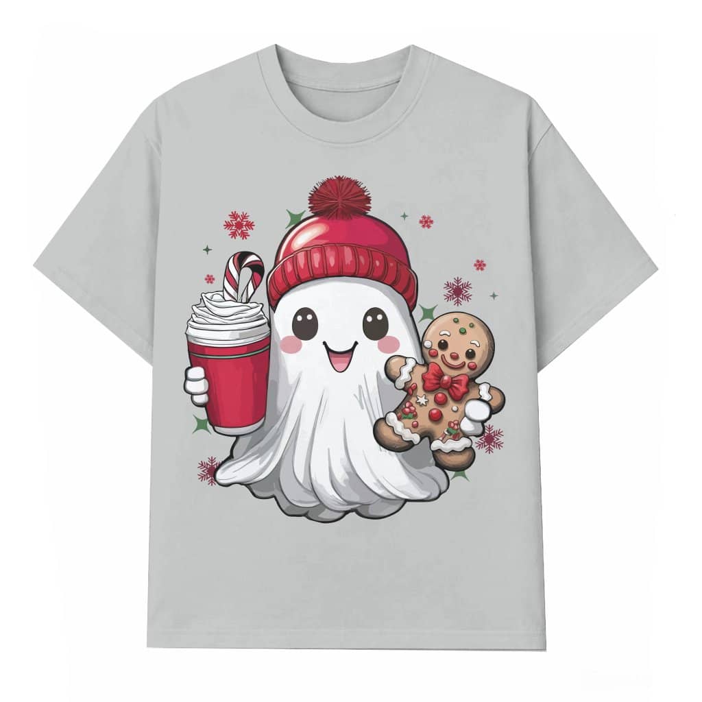 Funny Gingerbread Ghost T-shirt – Christmas Gift Cute