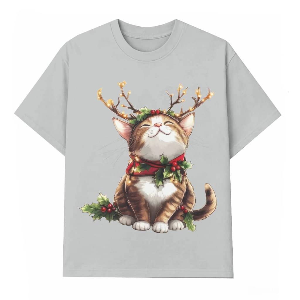 Cute Cat T-shirt – Christmas Gift for Cat Mom