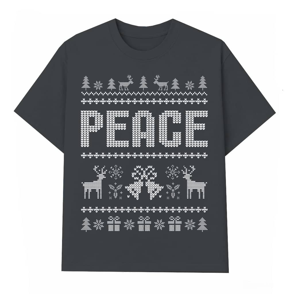 Alien I Come in Peace T-shirt – Ugly Christmas Gift for Couples Funny Matching