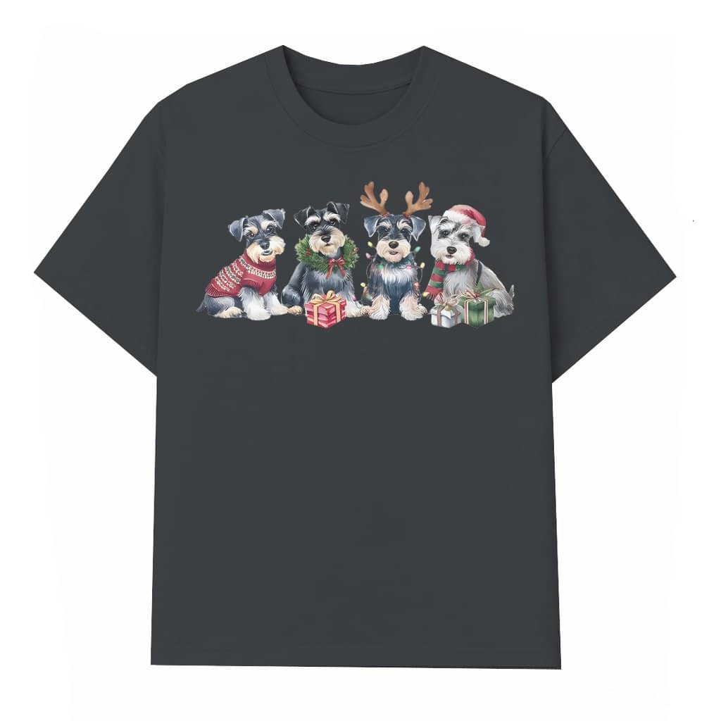 Funny Miniature Schnauzer Dog T-shirt – Christmas Gift for Miniature Schnauzer Lover