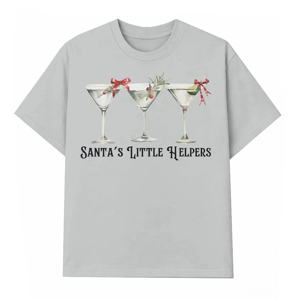Santa's Helper T-shirt – Funny Christmas Gift Holiday Cocktails