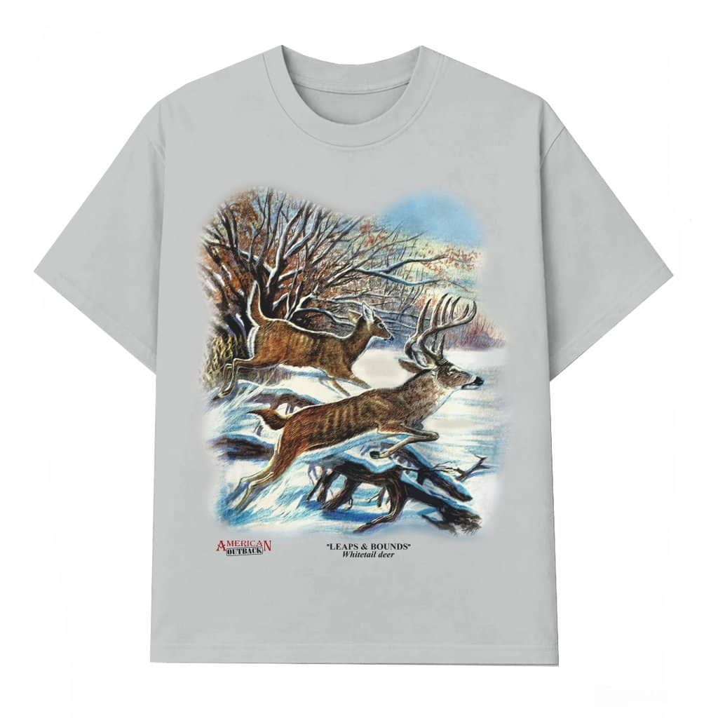 Whitetail Deer T-shirt – Birthday Gift for Men Classic Wilderness Nature