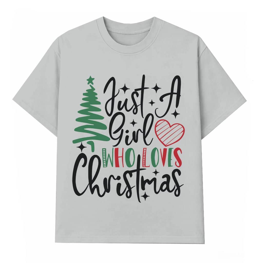 Christmas Tree Letter Print T-shirt – Christmas Gift for Women Trendy Long Sleeve