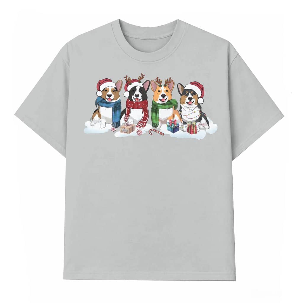 Corgi Dog T-shirt – Christmas Gift for Dog Owner Funny Cute