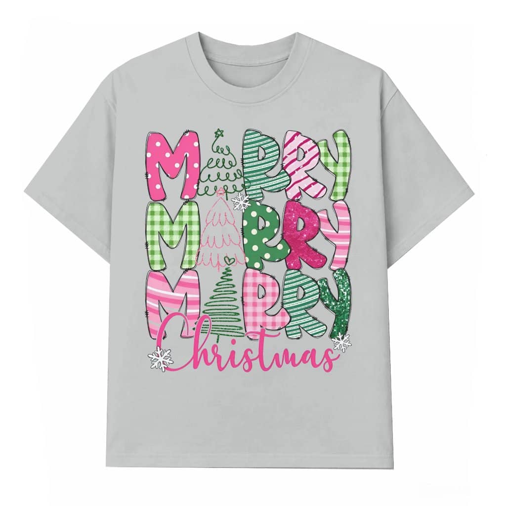 Christmas Tree T-shirt – Christmas Gift for Women Cute Casual