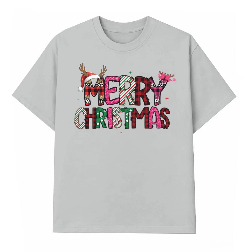 Reindeer Antlers Candy Cane T-shirt – Christmas Gift Playful