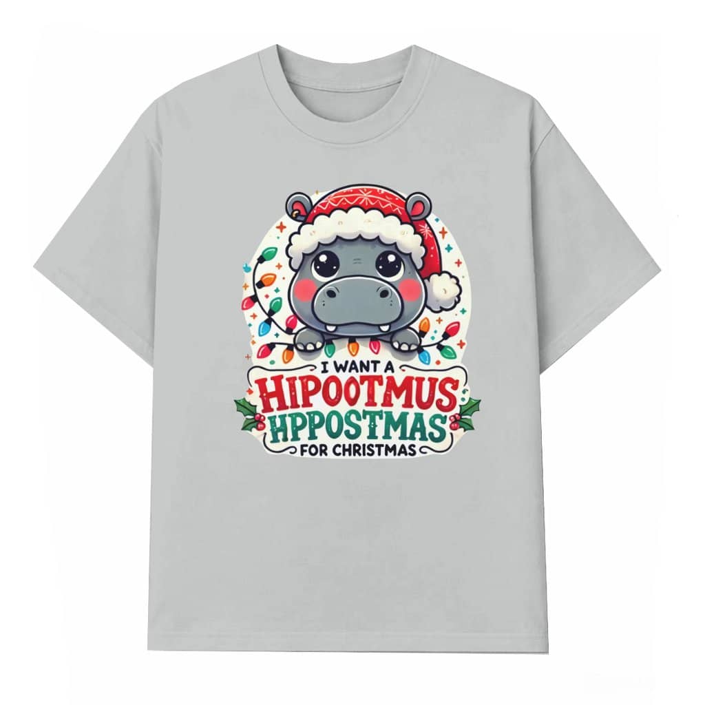 Funny Hippopotamus T-shirt – Christmas Gift for Hippo Lover Cute