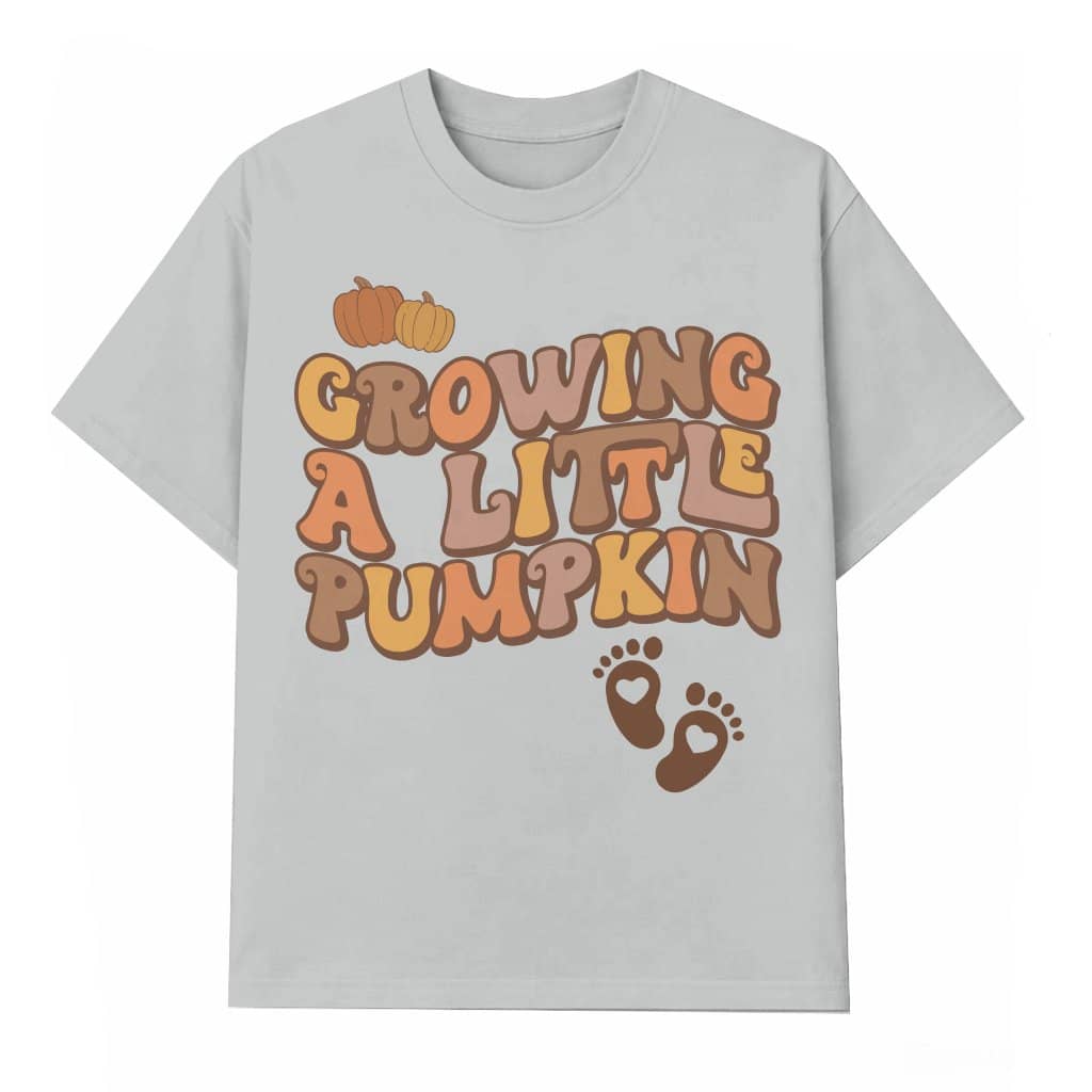 Growing a Little Pumpkin T-shirt – Pregnancy Reveal Gift for Expecting Mom Cute Fall