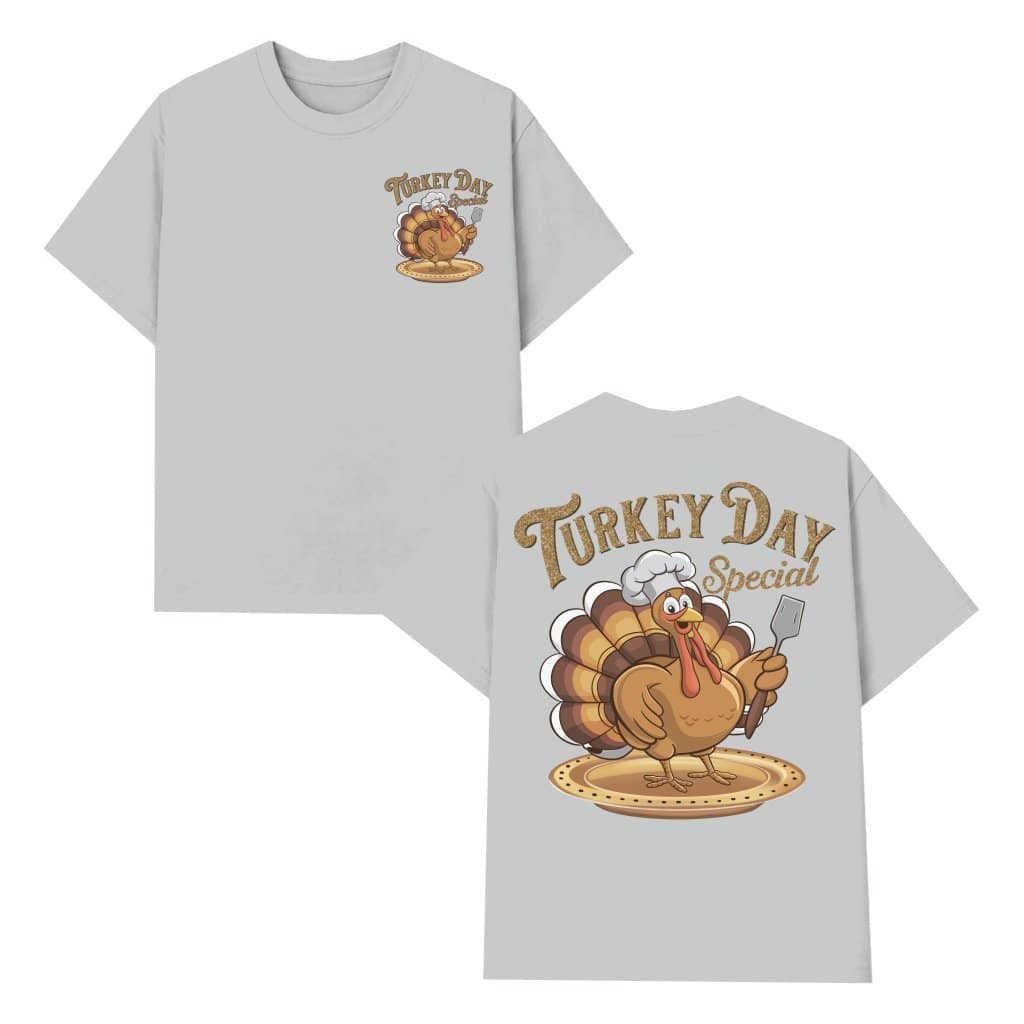 Funny Turkey T-shirt – Thanksgiving Gift for Men Women Cute