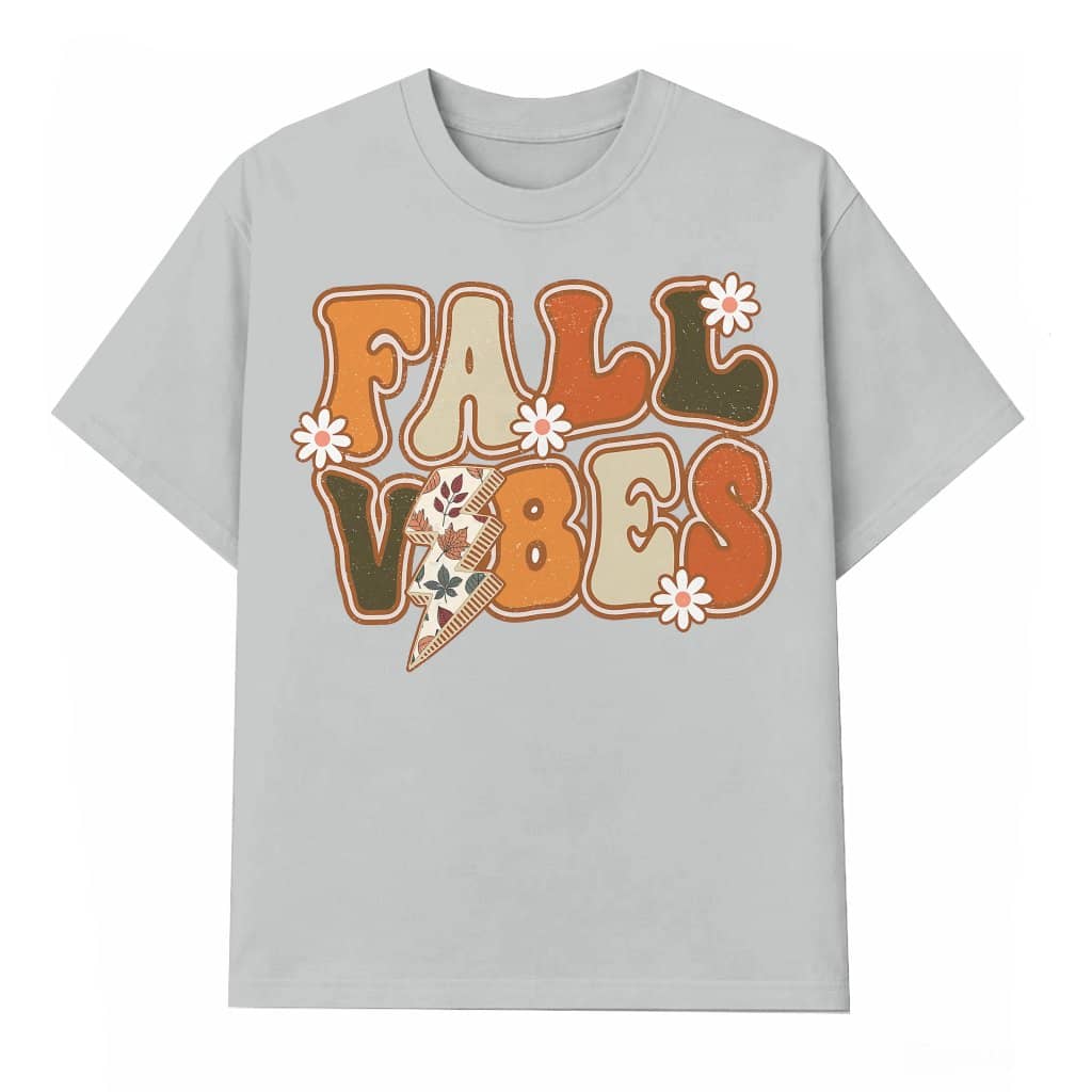 Retro Fall Vibes T-shirt – Fall Halloween Thanksgiving Gift Cute