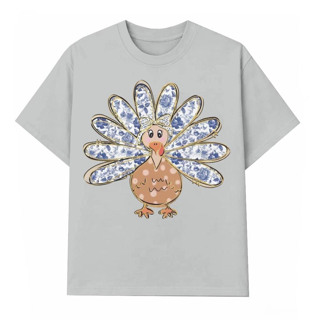 Coquette Turkey T-shirt – Thanksgiving Gift for Women Cute