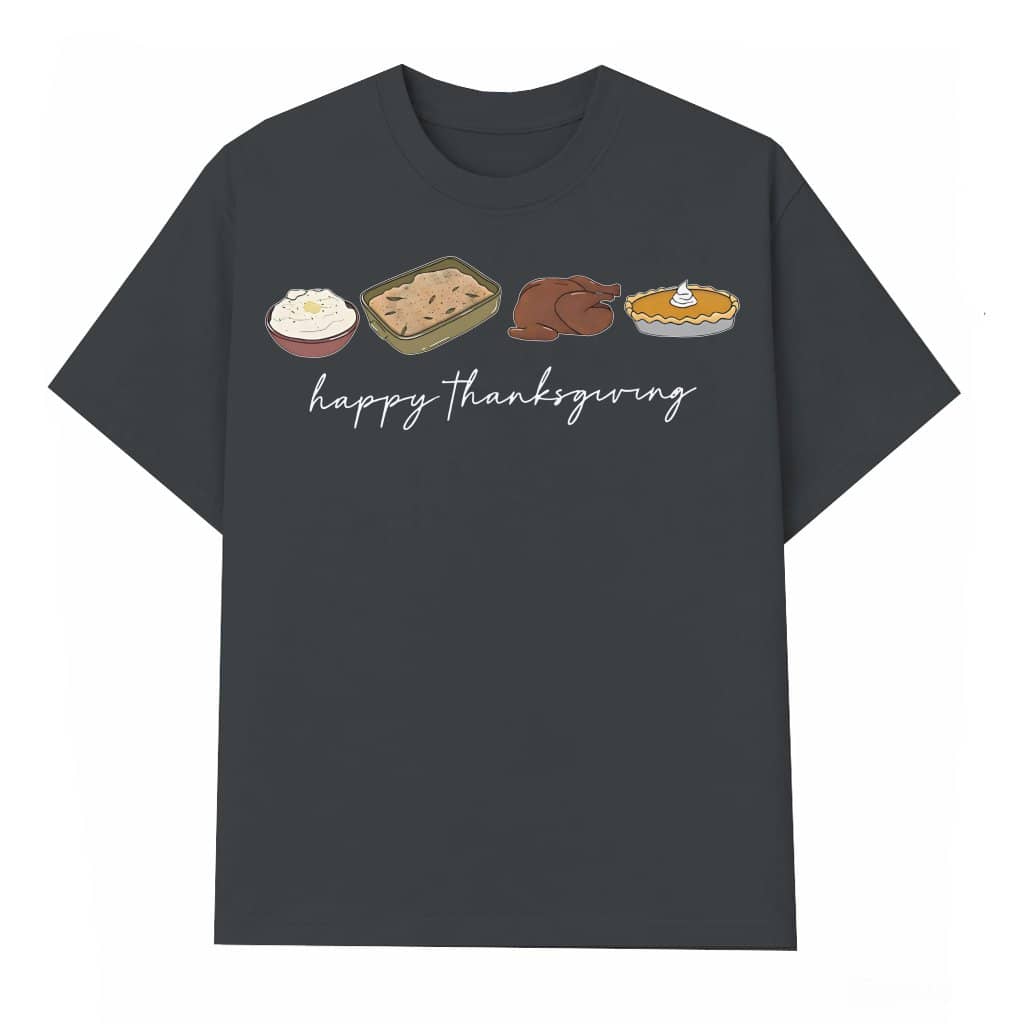 Happy Turkey T-shirt – Thanksgiving Gift Retro