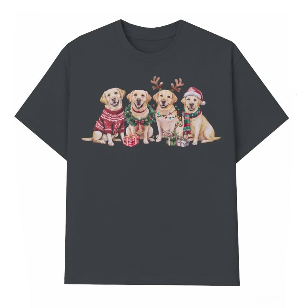 Cute Yellow Lab T-shirt – Christmas Gift for Labrador Owners