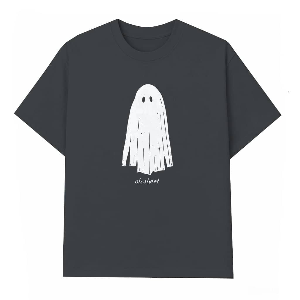 Oh Sheet Ghost T-shirt – Halloween Gift for Women Funny Spooky