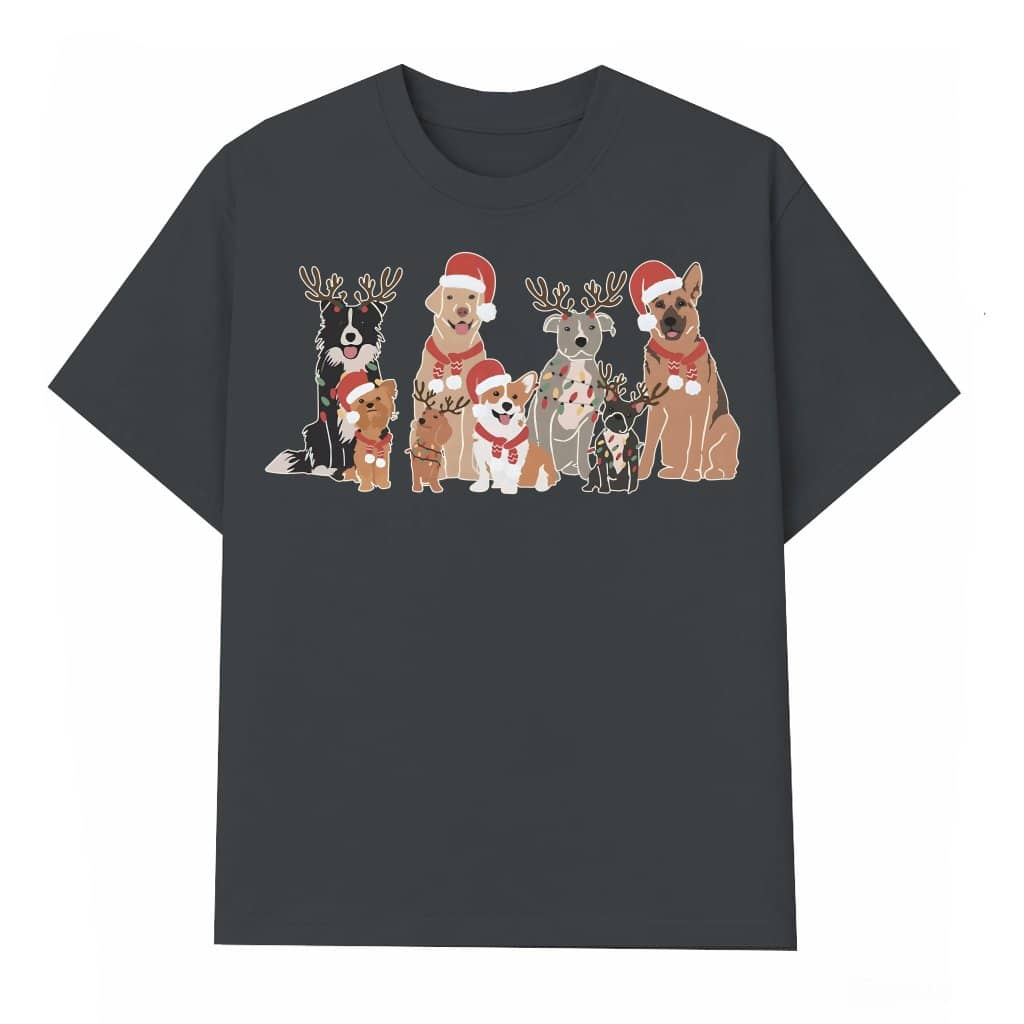 Christmas Dog T-shirt – Holiday Gift for Dog Owner