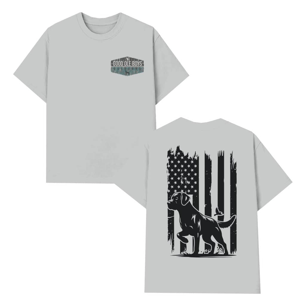 Labrador American Flag T-shirt – Gift for Patriotic Dog Lovers