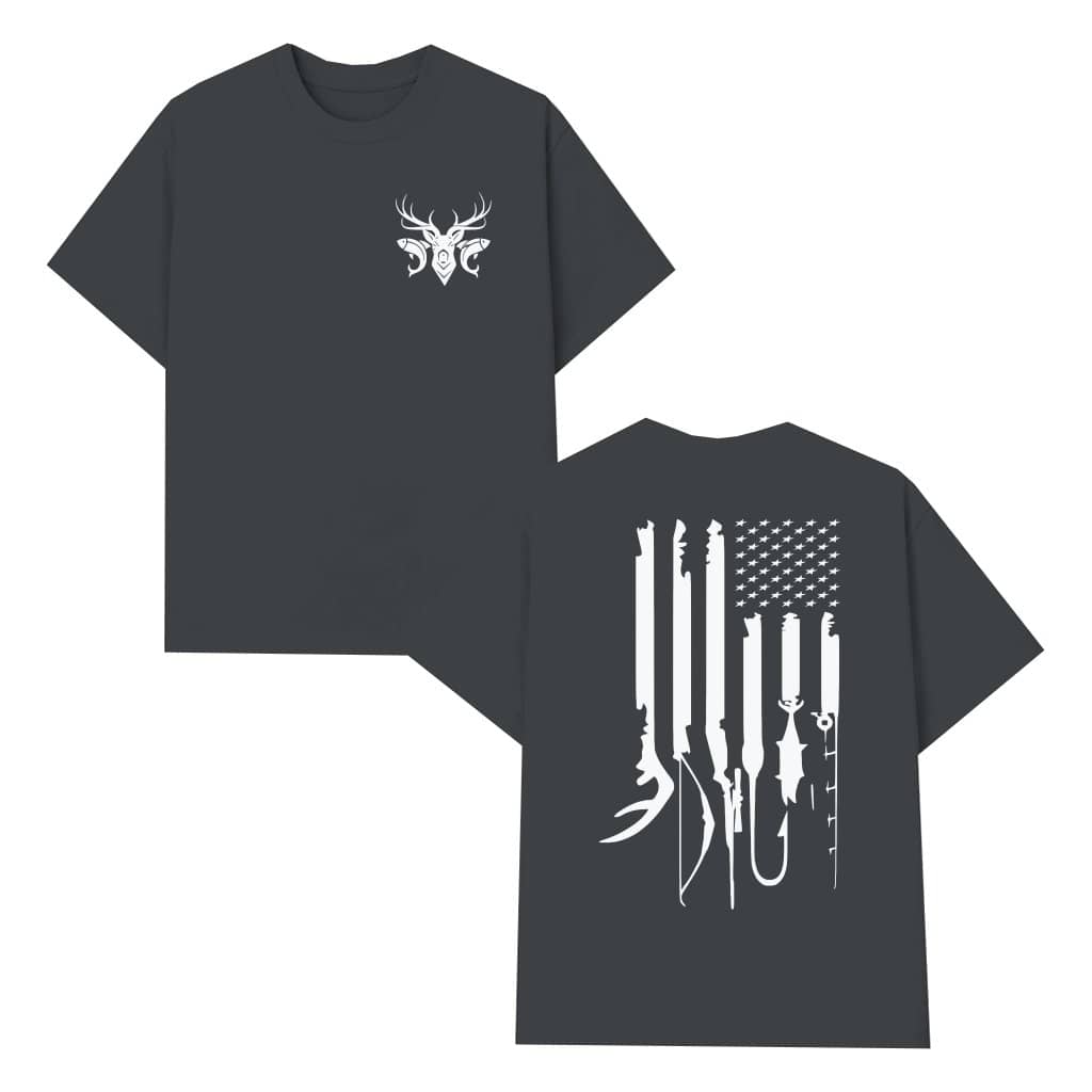 Patriotic Hunting T-shirt – Patriotic Gift for Hunter Flag Graphic