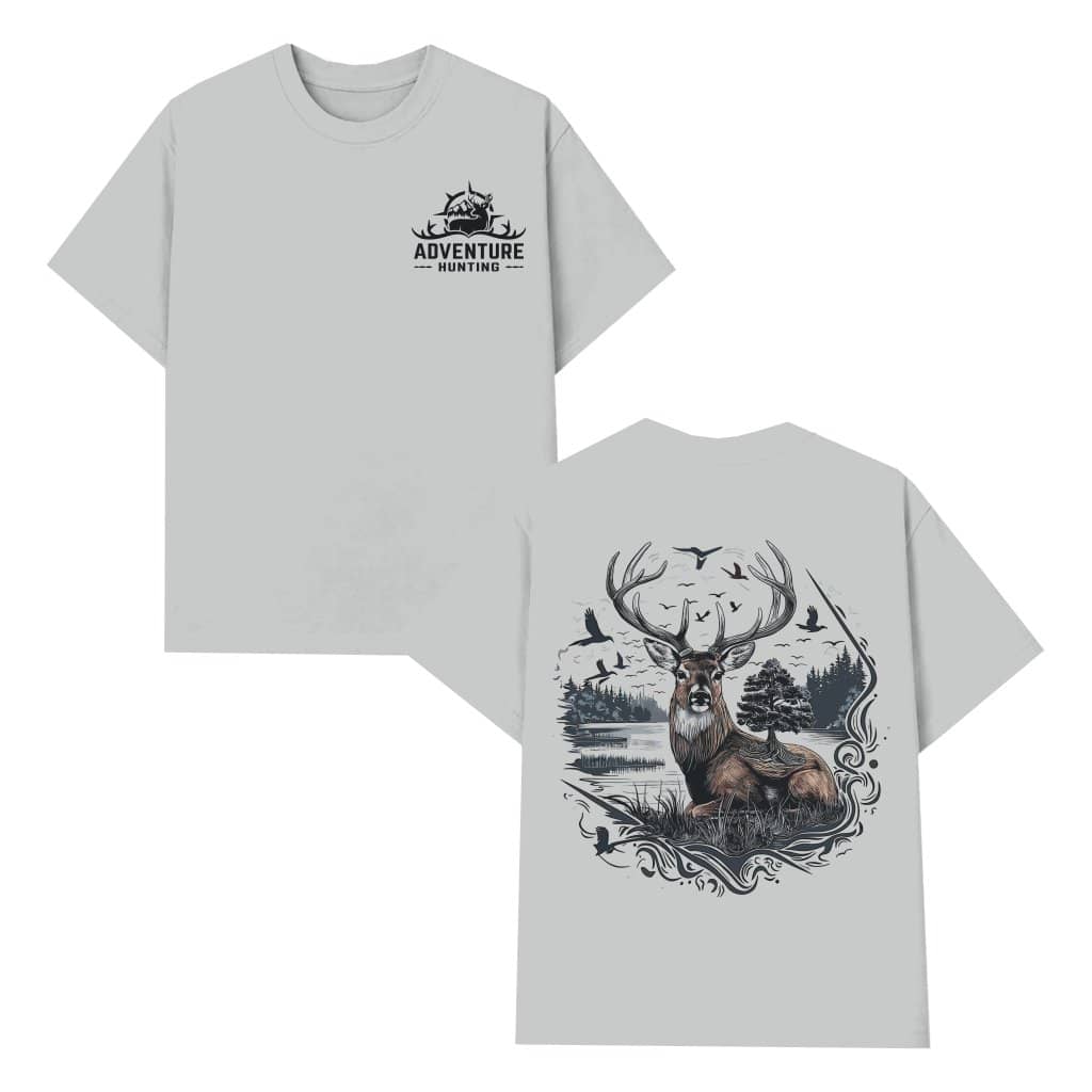 Adventure Hunting Deer T-shirt – Gift for Hunters Scenic Forest