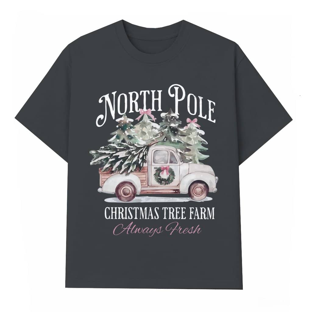 Retro Christmas Trees Ho Ho Ho T-shirt – Christmas Gift Funny Vintage Crewneck