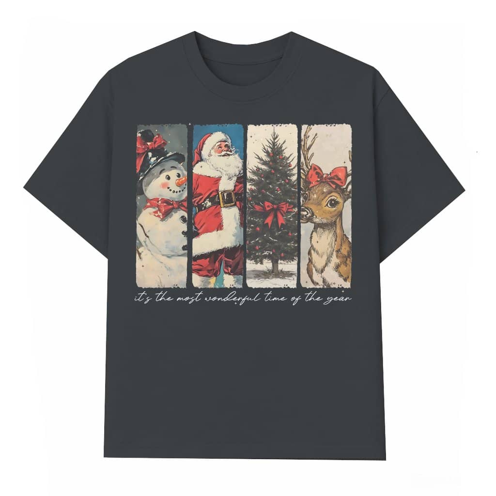 T-shirt Christmas – It's The Most Wonderful Time Retro Gift