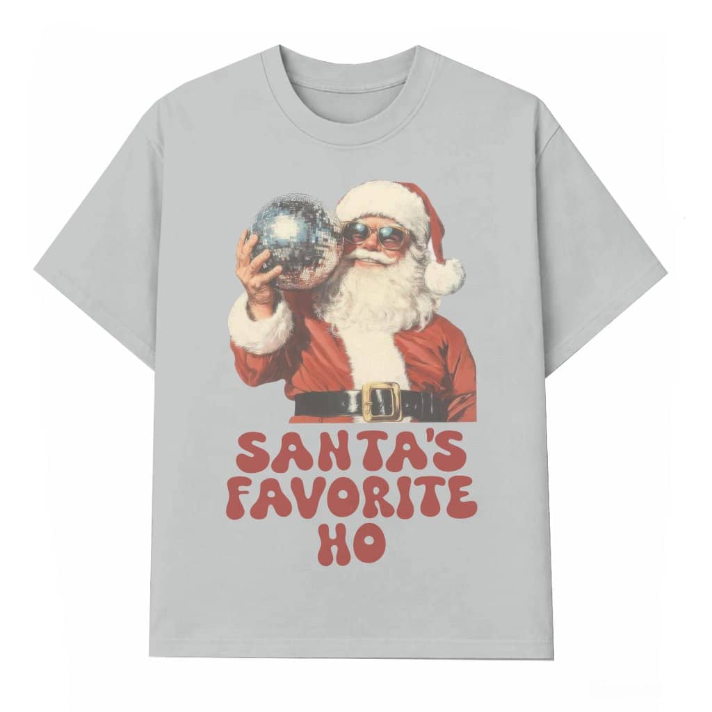 Santa's Favorite Ho T-shirt – Christmas Gift Funny Vintage