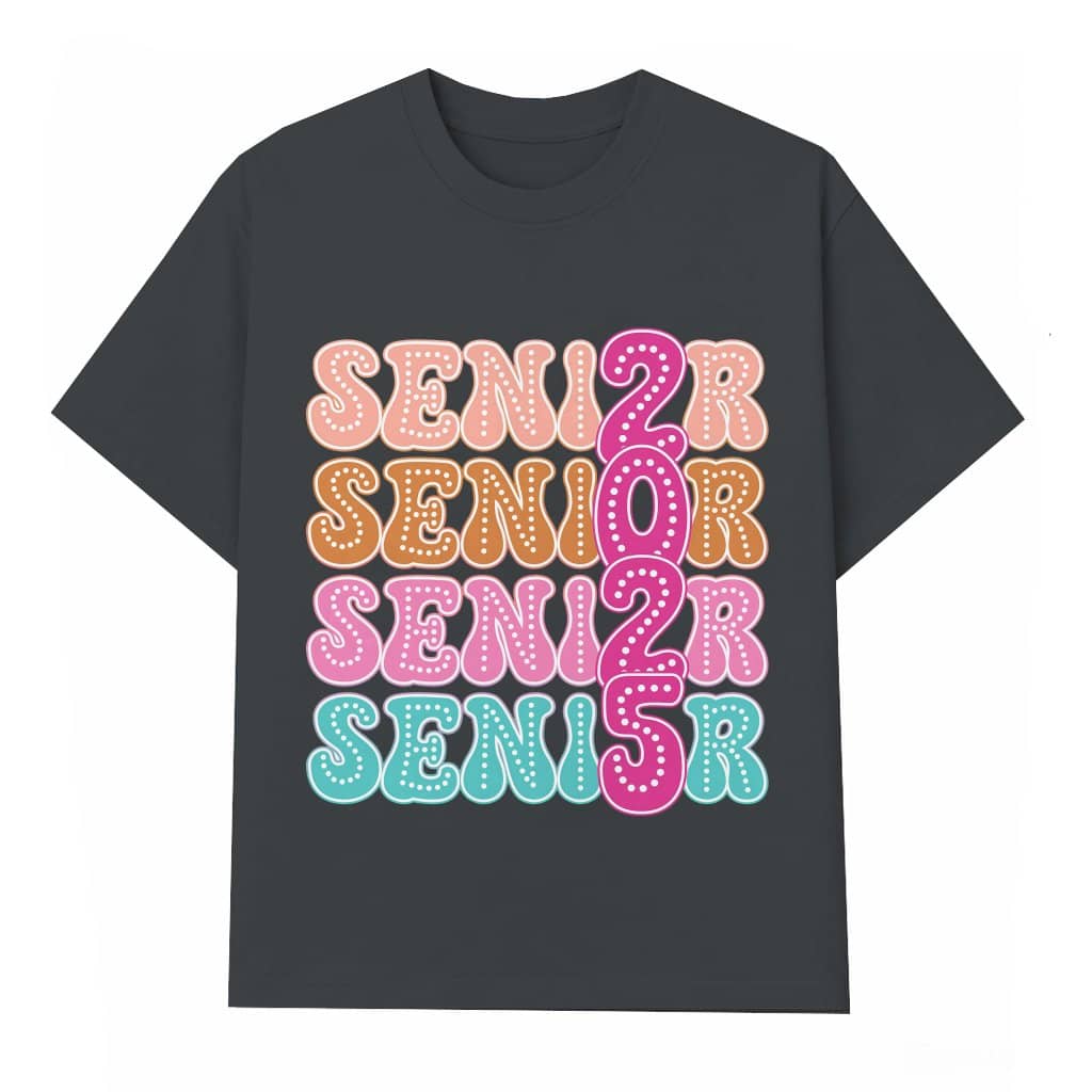 Senior 2025 T-shirt – Graduation Gift for Graduate Retro Funny
