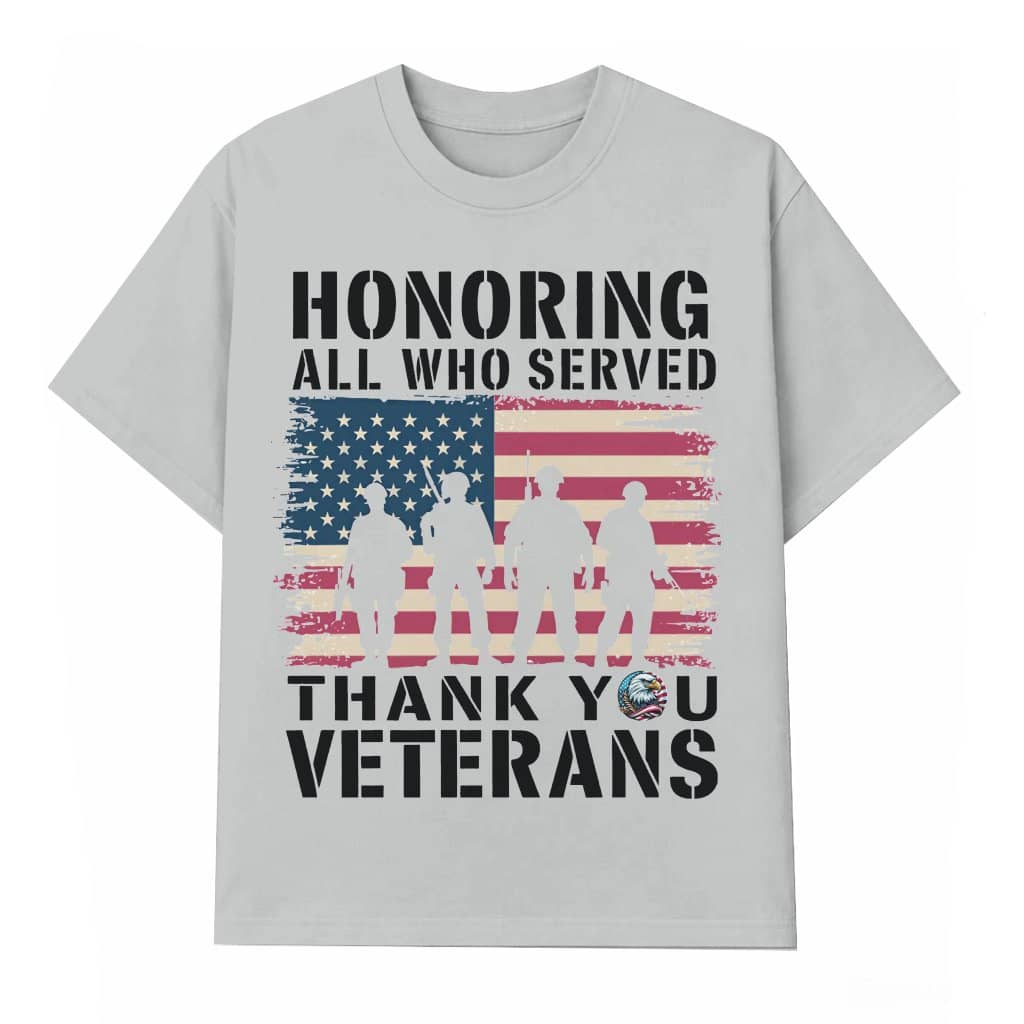 Veterans Appreciation T-shirt – Veterans Day Gift for Veterans Patriotic American Flag